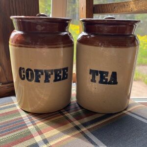 Antique Pearsons of Chesterfield Tea & Coffee Canisters